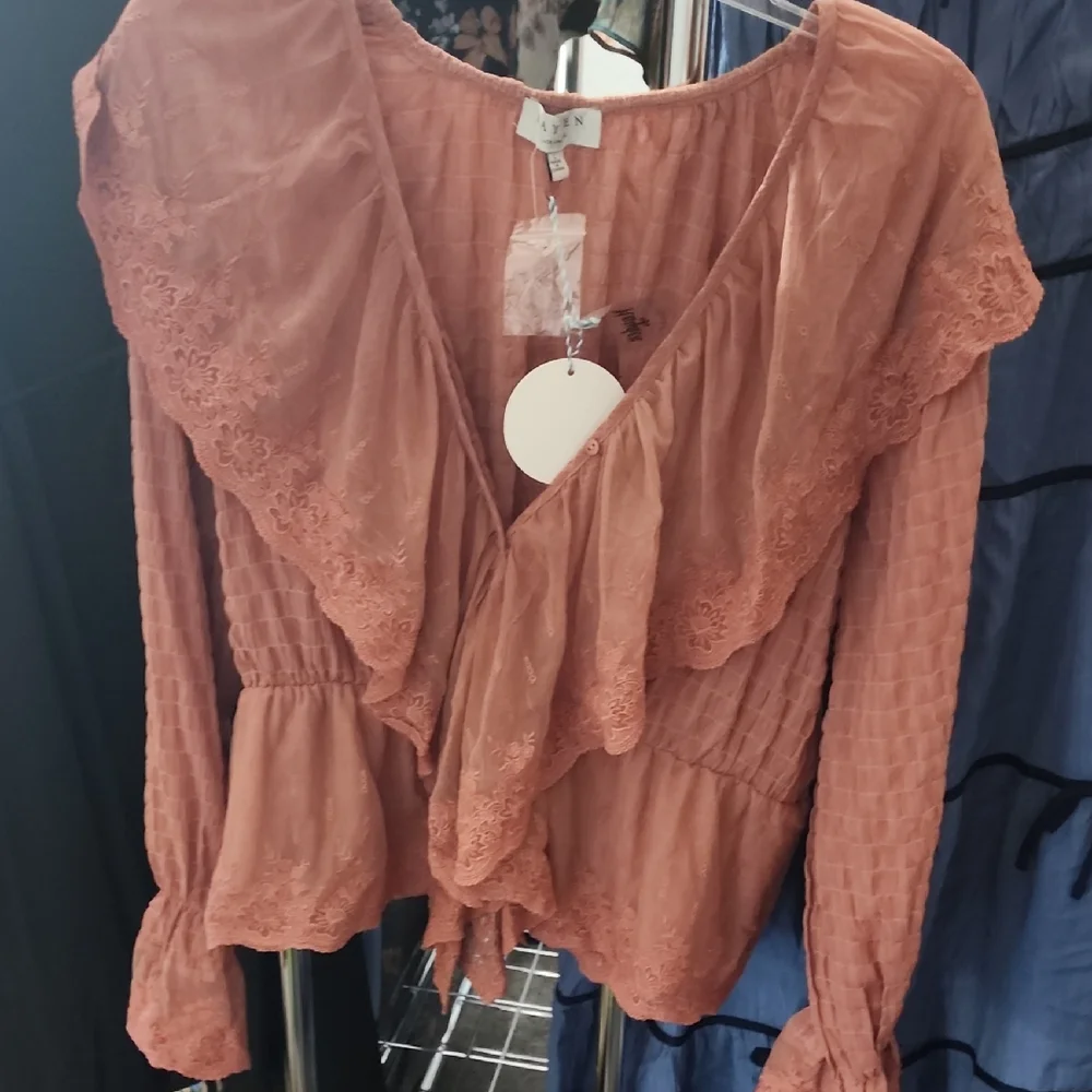 Hayden Terracotta Lace Blouse - Picture 1 of 7